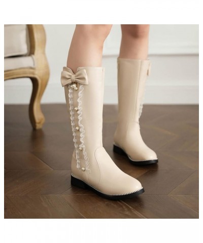 Cowgirl Boots for Women White White Go Go Boots for Women Wide Calf Tall Cowboy Boots Women Knee High Wide Calf Womens Dress ...