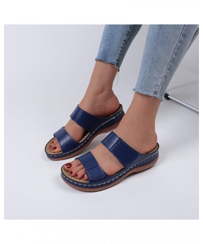 Women Sport Sandal Little Socks For Flats Women Sandals Womens Fashion Shoes Ballet Flats Shoes For Women Sandals Wome 1-blue...