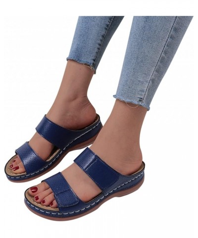 Women Sport Sandal Little Socks For Flats Women Sandals Womens Fashion Shoes Ballet Flats Shoes For Women Sandals Wome 1-blue...