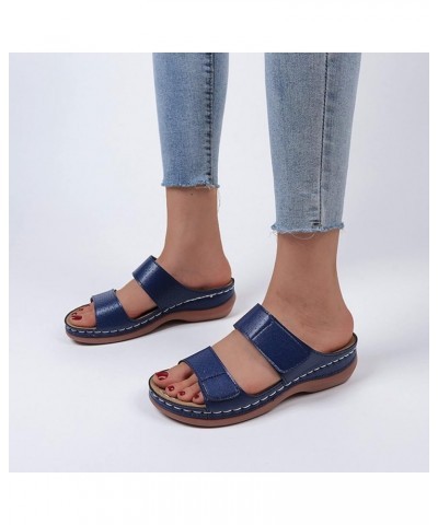 Women Sport Sandal Little Socks For Flats Women Sandals Womens Fashion Shoes Ballet Flats Shoes For Women Sandals Wome 1-blue...