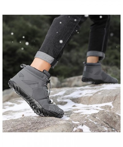 Snow Boots For Girls Winter New Large Size Men And Women Outdoor Leisure Sports Warm Cotton Shoes Non Slip Water Proof Plush ...