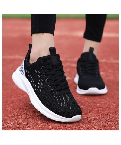 Leisure Women's Lace Up Travel Soft Sole Comfortable Shoes Outdoor Mesh Shoes Sneaker Wedges Shoes for Women Size Black $16.0...