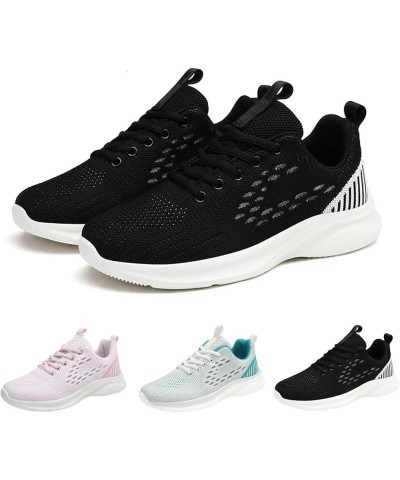 Leisure Women's Lace Up Travel Soft Sole Comfortable Shoes Outdoor Mesh Shoes Sneaker Wedges Shoes for Women Size Black $16.0...