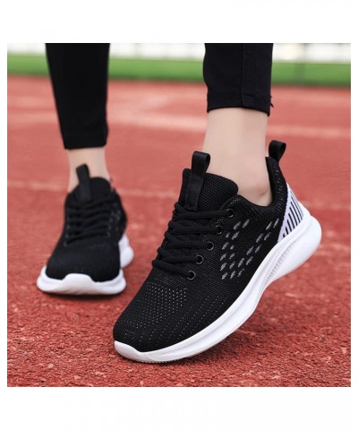 Leisure Women's Lace Up Travel Soft Sole Comfortable Shoes Outdoor Mesh Shoes Sneaker Wedges Shoes for Women Size Black $16.0...