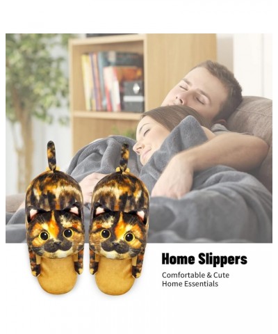 Fuzzy Cat Slippers for Women Indoor and Outdoor,Funny Animal House Shoes with Soft Memory Foam,Comfy Plush Warm Slip-on Slipp...