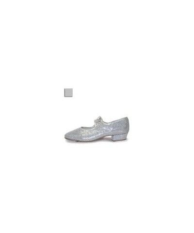 women's Low Heel Hologram Effect Tap Shoes 7.5 Silver Hologram $34.26 Athletic Shoes