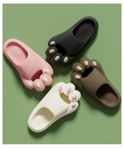 Cartoon Bear Slippers Women Men Anti-slip Thick Sole Indoor Outdoor Shoes Memory Foam Animal Sandals House Slipper Brown $11....