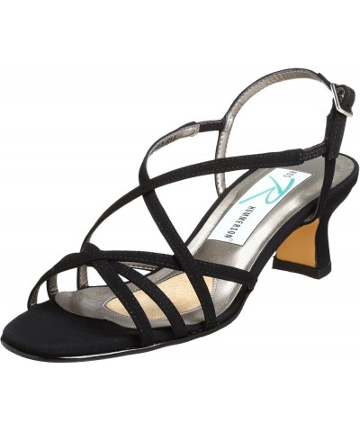 Women's Lite Strappy Dress Shoe - Fabric Black Micro $21.60 Sandals