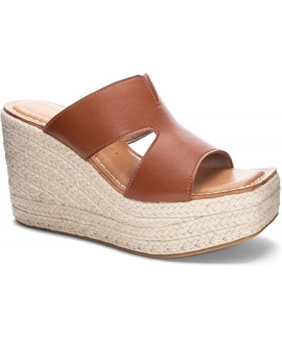 Women's Next Door Wedge Sandal Tan $18.36 Sandals