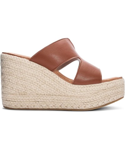 Women's Next Door Wedge Sandal Tan $18.36 Sandals