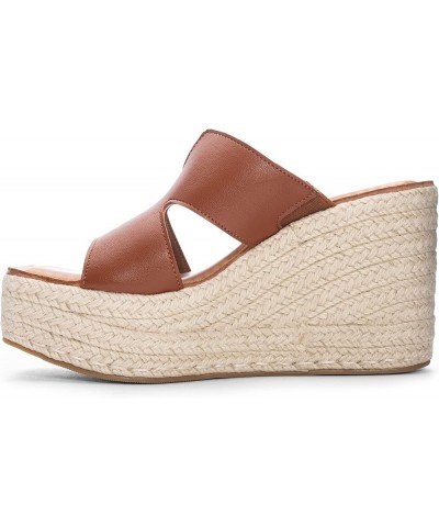 Women's Next Door Wedge Sandal Tan $18.36 Sandals