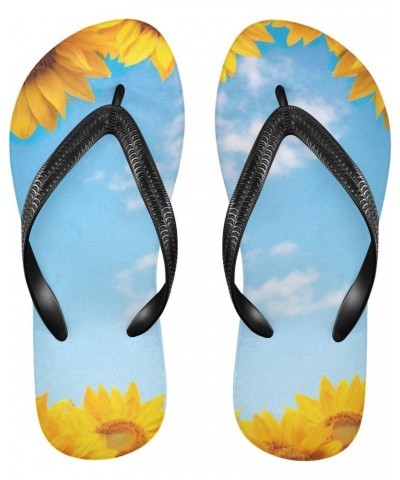 Beautiful Sunflowers Flip Flops Sandals of Men's & Women's,Sandals Beach Slippers Shower Slides $11.25 Sandals