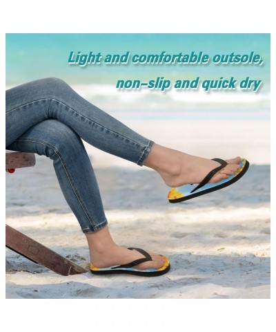 Beautiful Sunflowers Flip Flops Sandals of Men's & Women's,Sandals Beach Slippers Shower Slides $11.25 Sandals