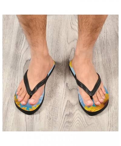 Beautiful Sunflowers Flip Flops Sandals of Men's & Women's,Sandals Beach Slippers Shower Slides $11.25 Sandals