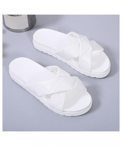 Women's Flip Flop Sandals Fashion Open Toe Slingback Sandal Pump Sandals Adjustable Ankle Strap Sandals Shoes White $15.38 Sa...