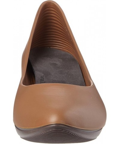 Walk&Rest Women's Wedge Plateau Ballerina Pumps Brown $42.56 Pumps