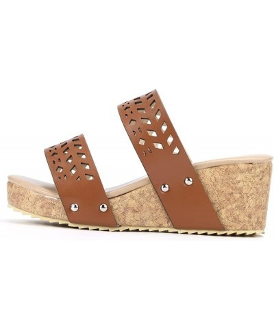 Platform Sandals for Women sexy low heels for women Wedge Sandals Open Toe Bohemia Flat Shoes Z 14-brown $24.26 Sandals