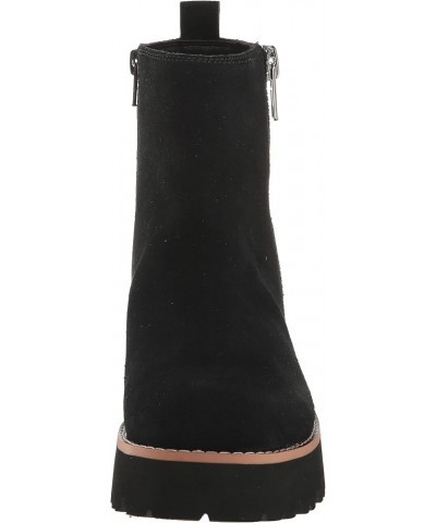 Women's Valen Waterproof Ankle Boot Black Suede $40.67 Boots