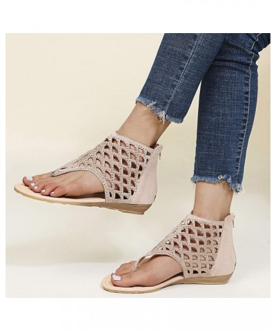 Platforms Wedges For Legs Platform Sandals Women Clear Women Sandals Silver Heeled Sandals For Women Dressy F 4-khaki $15.90 ...