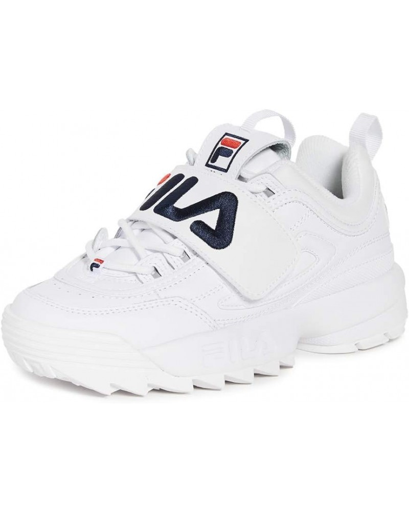 Women's Disruptor Zero Sneakers White/Navy/Red $30.74 Fashion Sneakers