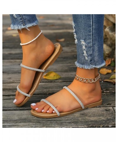 Heeled Sandals for Women Elastic Platform Wedges Sandals Slipper Open Toe Comfortable Soft Sandal 161-zoxro-brown-b $13.47 At...