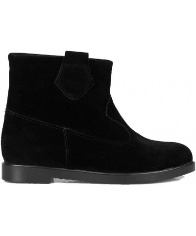 Women's Water Resistant Suede Fashion Boots Black $27.36 Boots