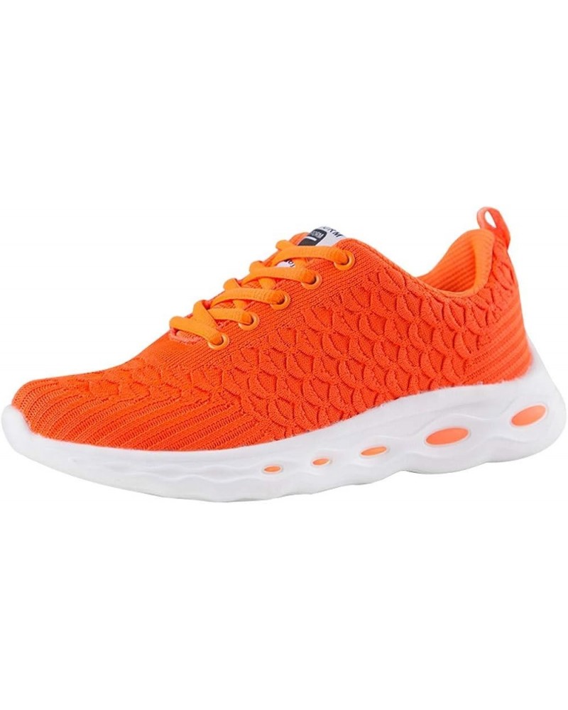 Women's Sports Shoes, Women's Fashion Sneaker White Color Washed Leopard Canvas Slip on Shoes Gift Orange $10.53 Fashion Snea...