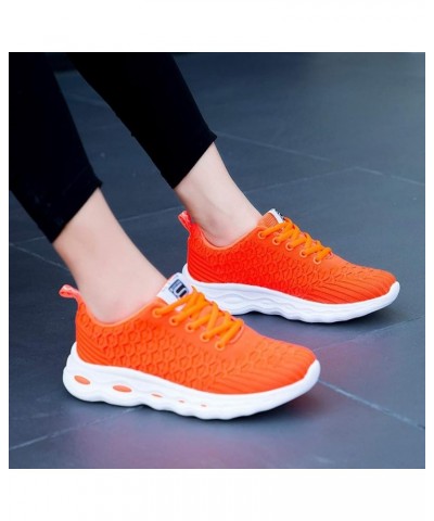 Women's Sports Shoes, Women's Fashion Sneaker White Color Washed Leopard Canvas Slip on Shoes Gift Orange $10.53 Fashion Snea...