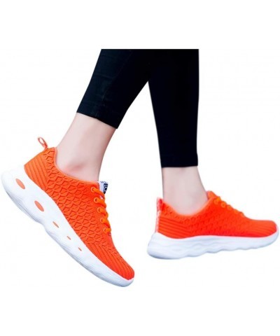 Women's Sports Shoes, Women's Fashion Sneaker White Color Washed Leopard Canvas Slip on Shoes Gift Orange $10.53 Fashion Snea...