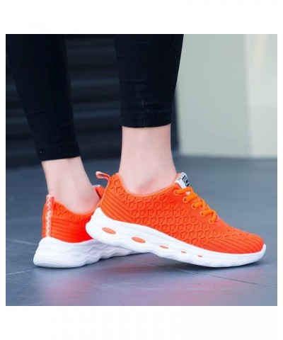 Women's Sports Shoes, Women's Fashion Sneaker White Color Washed Leopard Canvas Slip on Shoes Gift Orange $10.53 Fashion Snea...