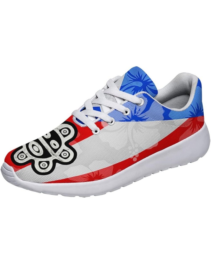 Puerto Rico Flag Shoes Men Women Puerto Rico Sneakers Breathable Running Sport Tennis Shoes 100% Boricua Gift Puerto Rico Whi...