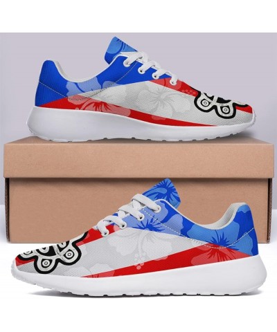 Puerto Rico Flag Shoes Men Women Puerto Rico Sneakers Breathable Running Sport Tennis Shoes 100% Boricua Gift Puerto Rico Whi...