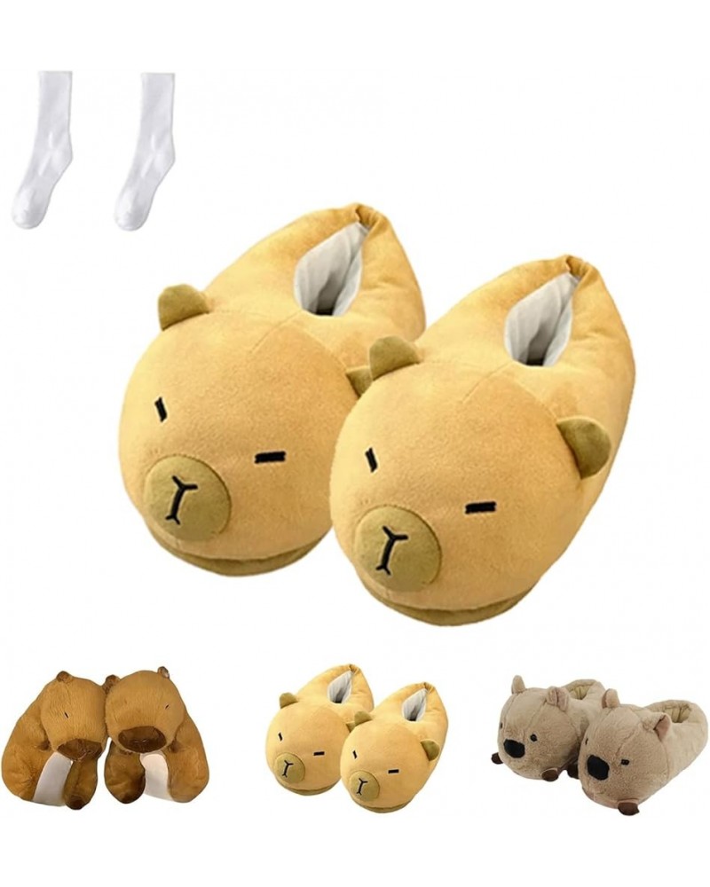 Capybara Slippers, Womens Cute Home Capybara Slides, Thickened Warm Indoor Outdoor Capybara Shoes Style-b $16.39 Slippers