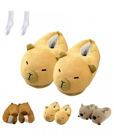 Capybara Slippers, Womens Cute Home Capybara Slides, Thickened Warm Indoor Outdoor Capybara Shoes Style-b $16.39 Slippers