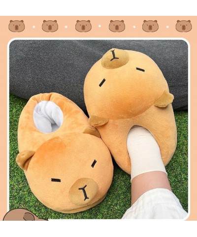 Capybara Slippers, Womens Cute Home Capybara Slides, Thickened Warm Indoor Outdoor Capybara Shoes Style-b $16.39 Slippers