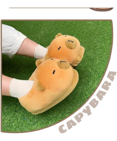 Capybara Slippers, Womens Cute Home Capybara Slides, Thickened Warm Indoor Outdoor Capybara Shoes Style-b $16.39 Slippers