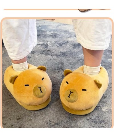 Capybara Slippers, Womens Cute Home Capybara Slides, Thickened Warm Indoor Outdoor Capybara Shoes Style-b $16.39 Slippers