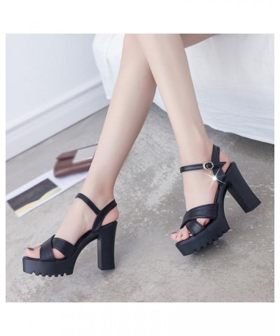 Dance Shoes For Women Low Heeled Sandals For Women Extra Wide Width Womens Leather Dance Shoes 1.5 Inch Heels Zapatos G-black...