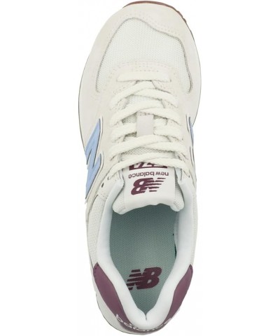 Women's 574 V2 Essential Sneaker Sea Salt/Blue Haze/Washed Burgundy $33.61 Fashion Sneakers