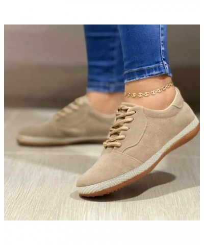 Women's Flats Shoes Comfortable Suede Pointed Toe Slip On Casual Ballet Flats Dress Shoes Ballet Flats for Girls Beige $18.49...