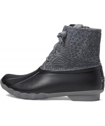 Women's Saltwater Snow Boot Black/Animal Print $19.32 Outdoor Shoes