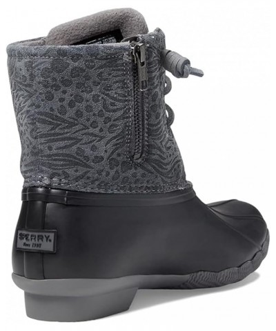 Women's Saltwater Snow Boot Black/Animal Print $19.32 Outdoor Shoes