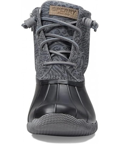 Women's Saltwater Snow Boot Black/Animal Print $19.32 Outdoor Shoes