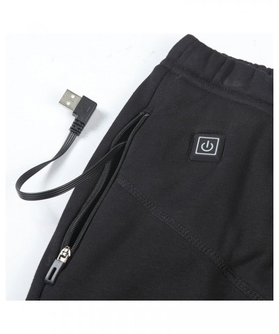 Fashion Women Clothes Ultra Soft Long Pants with Pocket Winter Warm Slim Fit Pants USB Heating Women Warm Pants Pants - Black...