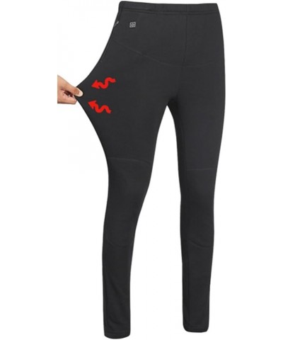 Fashion Women Clothes Ultra Soft Long Pants with Pocket Winter Warm Slim Fit Pants USB Heating Women Warm Pants Pants - Black...