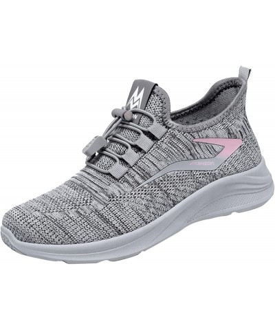 Fashion Sneakers for Women Mesh Breathable Athletic Sneakers Lightweight Anti Slip Soft Sole Running Shoes Sport Shoes Mb-gre...