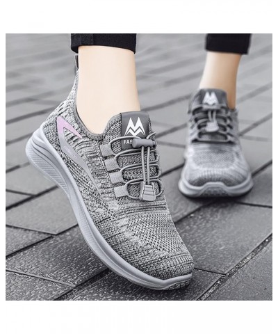 Fashion Sneakers for Women Mesh Breathable Athletic Sneakers Lightweight Anti Slip Soft Sole Running Shoes Sport Shoes Mb-gre...