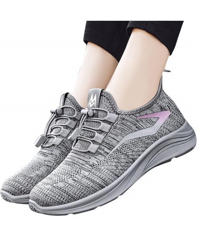 Fashion Sneakers for Women Mesh Breathable Athletic Sneakers Lightweight Anti Slip Soft Sole Running Shoes Sport Shoes Mb-gre...