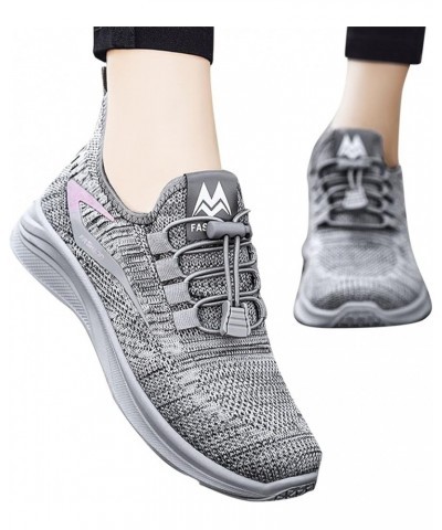 Fashion Sneakers for Women Mesh Breathable Athletic Sneakers Lightweight Anti Slip Soft Sole Running Shoes Sport Shoes Mb-gre...