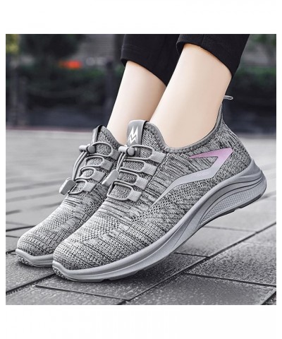 Fashion Sneakers for Women Mesh Breathable Athletic Sneakers Lightweight Anti Slip Soft Sole Running Shoes Sport Shoes Mb-gre...